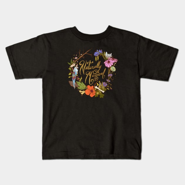 Naturally Magical Kids T-Shirt by FindChaos